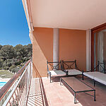 Apartment in Sol de Mallorca - Große überdachte Terrasse