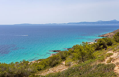Grundstück in Puig de Ros - Baugrund mit unverbaubarem Meer- und Panoramablick auf die Bucht von Palma