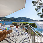 Villa in Port Andratx - Terrasse mit atemberaubendem Blick aufs Meer 