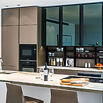 Apartment in Paguera - Offene, voll ausgestattete Designerküche 