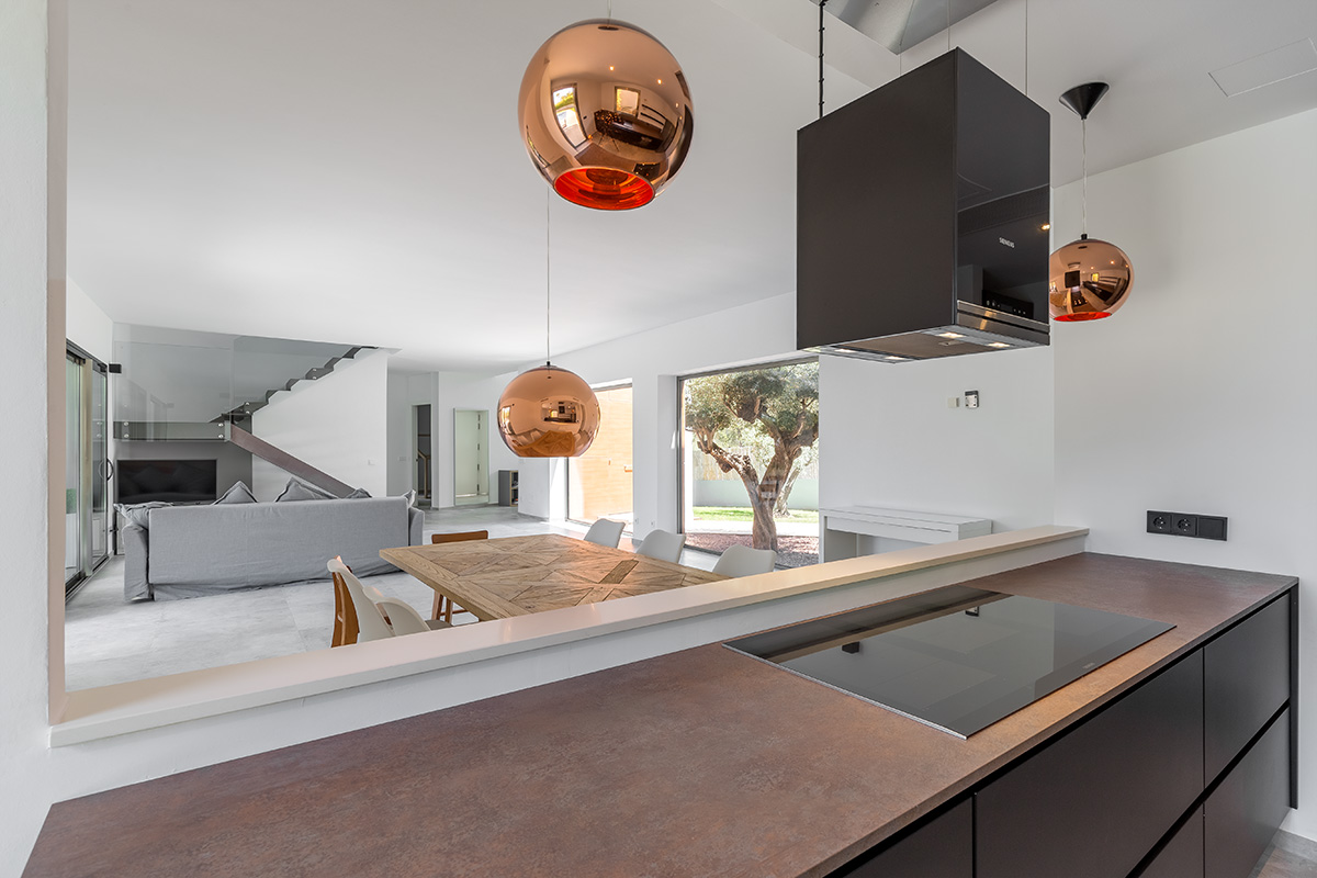 Villa in Santa Ponsa - Moderne Küche im Wohnraum