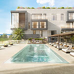 Penthouse in Palma - Gemeinschaftliche Sonnenterrasse mit Pool