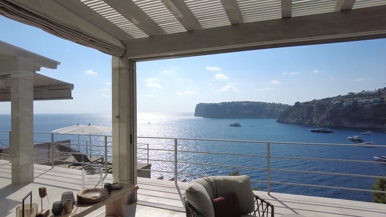 Villa in Port Andratx - Überdachte Terrassen mit sagenhaftem Blick aufs Meer