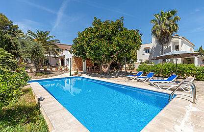Villa in Portocolom - Pool mit schöner Terrasse