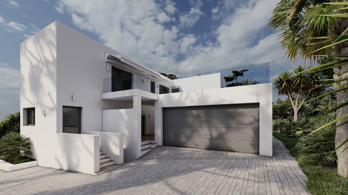 Moderne Neubau Villa Umbauprojekt mit Panorama Meerblick in Santa POnsa 6