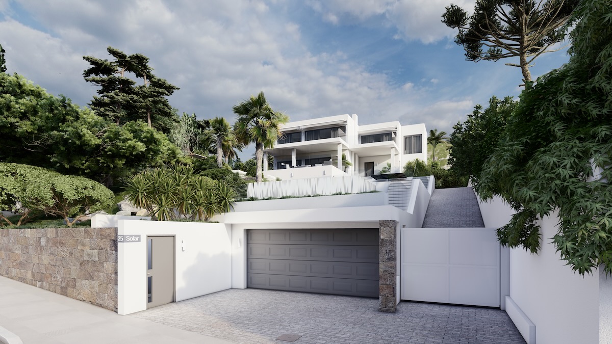 Moderne Neubau Villa Umbauprojekt mit Panorama Meerblick in Santa POnsa 8
