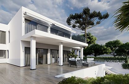 Moderne Neubau Villa Umbauprojekt mit Panorama Meerblick in Santa POnsa 4