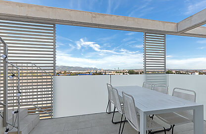 Penthouse in Palma - Dem Wohn-/Essbereich vorgelagerte Terrasse