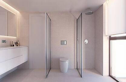 Penthouse in Palma - Modernes Badezimmer mit Dusche