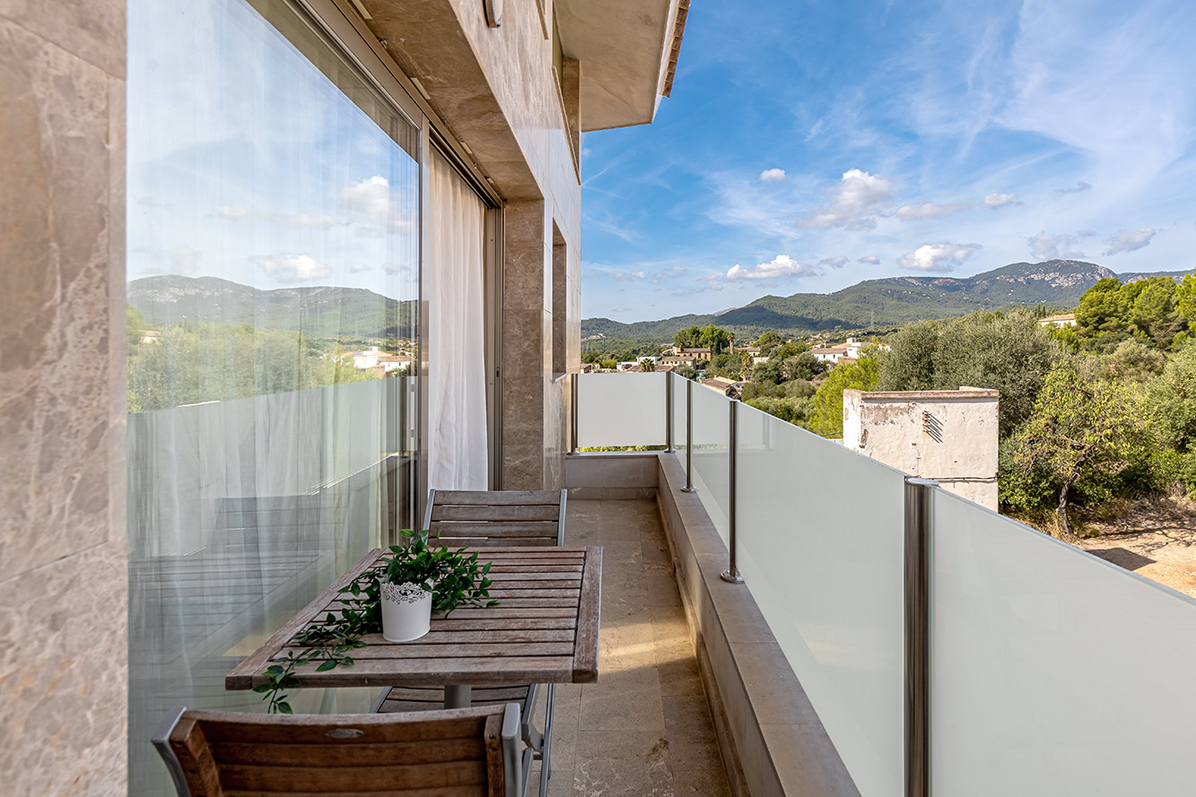 Penthouse in Establiments - Balkon mit schönem Panoramablick