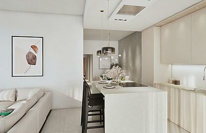 Apartment in Colonia Sant Jordi - Voll ausgestattete moderne Küche