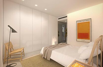 Penthouse in Cala D´Or - Schickes Schlafzimmer mit Einbauschränken