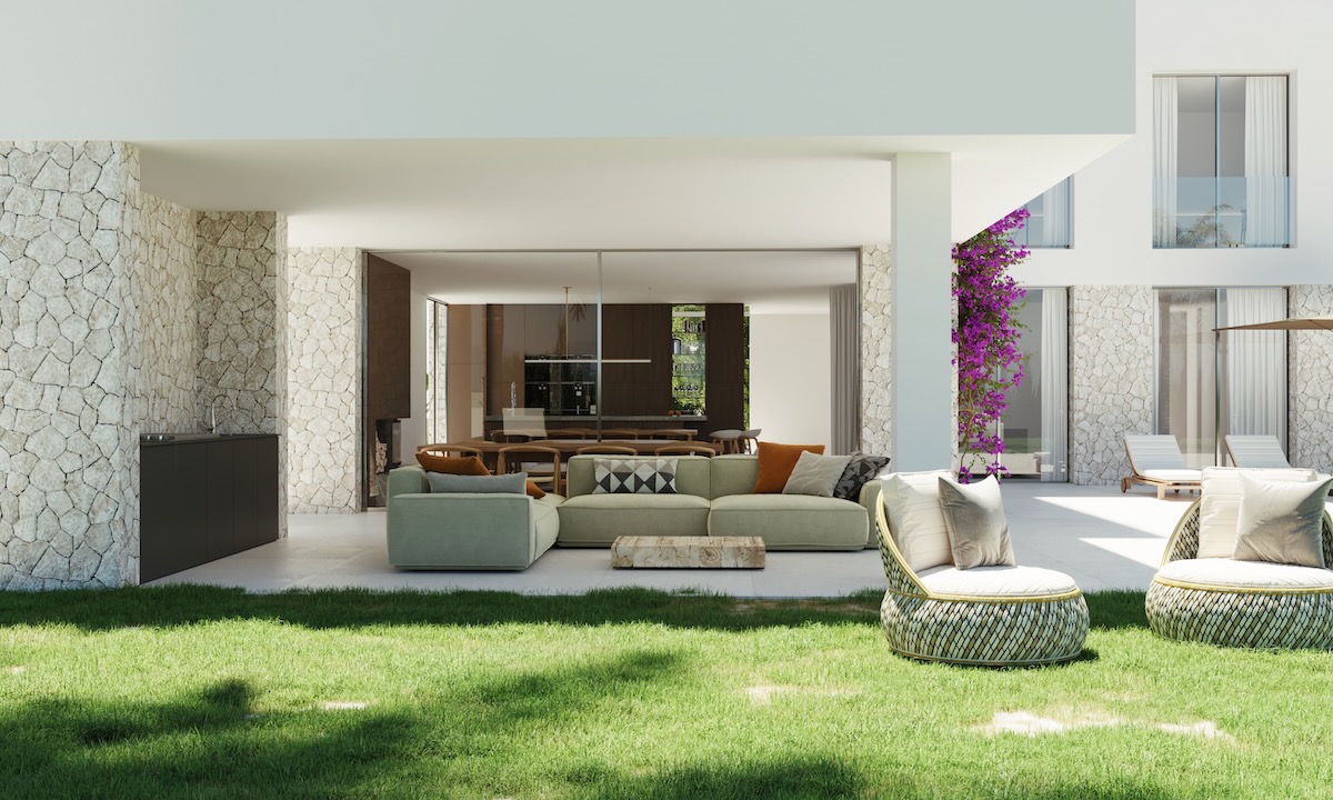 Neubau Projekt einer modernen Villa mit Panoramablick 2