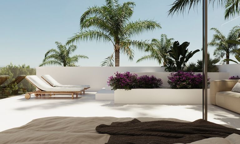Neubau Projekt einer modernen Villa mit Panoramablick 3
