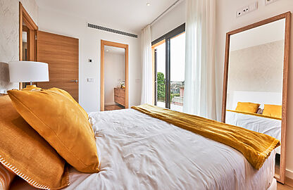 Haus in Es Capdellá - gemütliches Schlafzimmer mit Bad en Suite