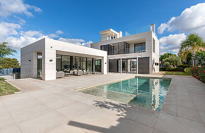 Neubau Villa mit Meerblick in die Bucht von Palma 1