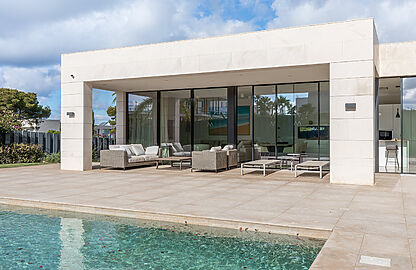Neubau Villa mit Meerblick in die Bucht von Palma 3