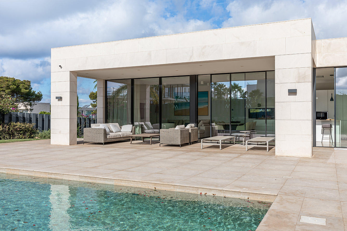 Neubau Villa mit Meerblick in die Bucht von Palma 3