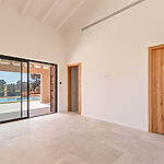 Finca in Campos - Helles Schlafzimmer mit hohen Decken un Bad en Suite