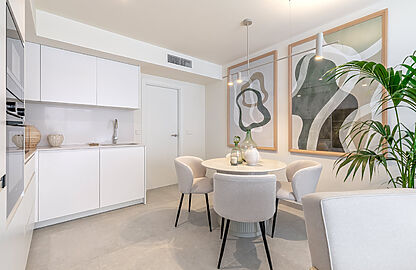 Apartment in Palma - Moderne Küche mit Essbereich
