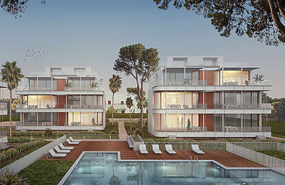Penthouse in Cala D´Or - Neubauresidenz mit Gärten und Pool