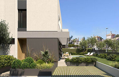 Neues Bauprojekt von Doppelhaushälften mit Teilmeerblickin Puig de Ros 3