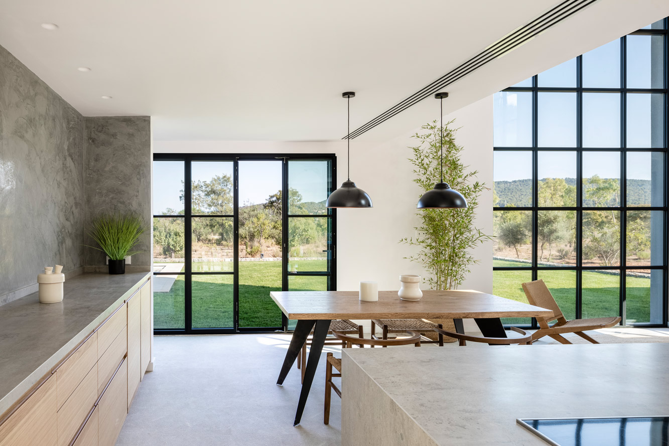 Finca in Santa Maria - Moderne Designer-Küche mit Essbereich