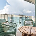 Wohnung in Palma - Zum Innenhof ausgerichteter Balkon