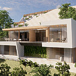 Projekt einer modernen Villa mit Meerblick in Costa de la Calma 2