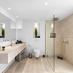 Apartment in Port Andratx - Modernes Badezimmer mit großer Dusche
