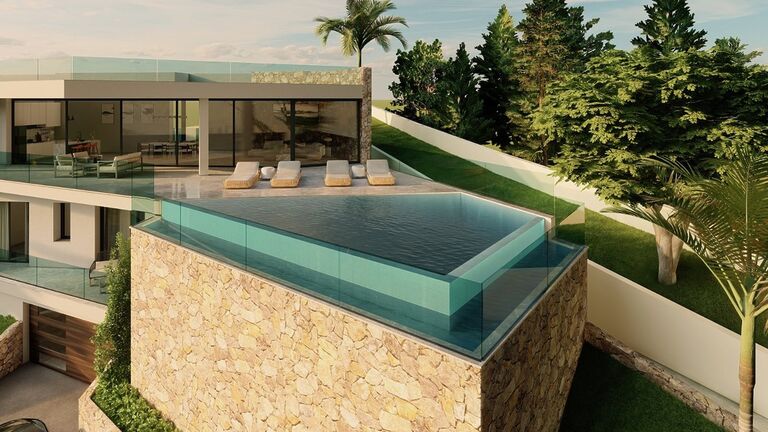 Villa in Costa den Blanes - Infinity Pool mit Meerblick