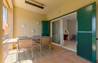 Apartment in Santa Ponsa - Überdachte Terrasse zum Wohnbereich