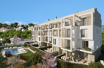 Penthouse in Torrenova - Außenansicht des attraktiven Neubauprojekts