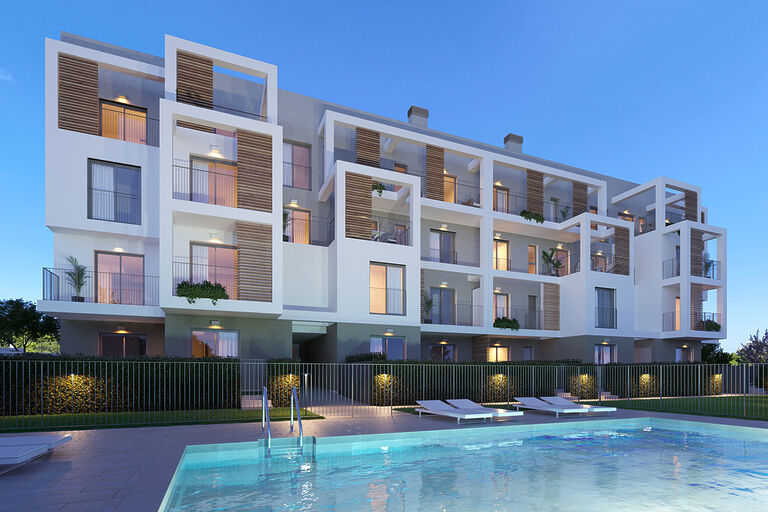 Penthouse in Torrenova - Neubau Apartment Anlage mit Pool