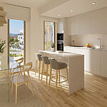 Penthouse in Torrenova - Moderne und zeitlose Einbauküche