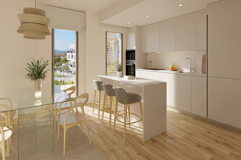 Penthouse in Torrenova - Moderne und zeitlose Einbauküche